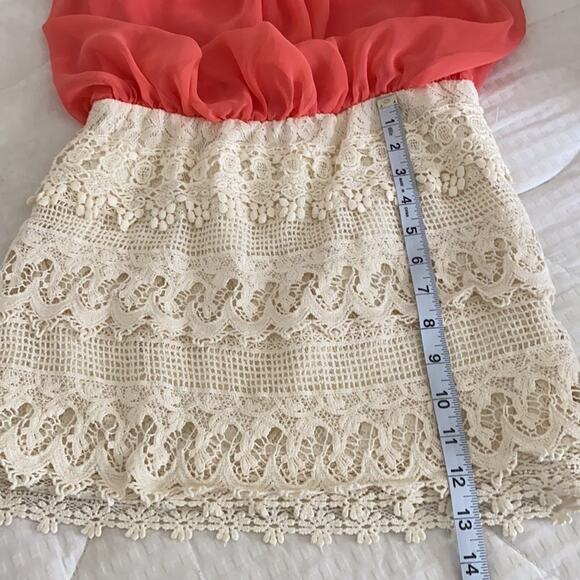 Windsor Strapless Mini S Crochet and Peach Color. - Picture 10 of 12